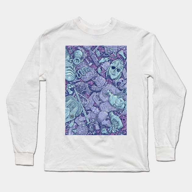 Archaeological Treasures - Blues Long Sleeve T-Shirt by matjackson